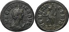 ANCIENT COINS Roman Imperial, Magnia Urbica, Antoninianus - RARERare antoninianus of Magnia Urbica, which was probably minted after AD 284, possibly after Numerian's death, when Carus remained the onl