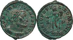 ANCIENT COINS Roman Imperial, Constantius I Chlorus, FollisRoman Imperial Constantius I Chlorus (305-306), Follis 302-303, Trier mintObverse: laureate, cuirassed bust rightCONSTANTIVS NOBIL CReverse: 