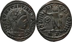 ANCIENT COINS Roman Imperial, Constantine I the Great, Follis - RARERare type of follis, R2 in the Roman Imperial Coinage catalogue. Roman Imperial Constantine I the Great (308-337), Follis 318, Rome 