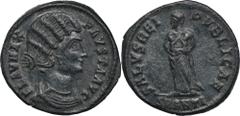 ANCIENT COINS Roman Imperial, Fausta, Follis - VERY RAREVery rare Fausta follis with a RIC rarity rating of R5. Fausta was caught up in the vile case of adultery with her stepson Crispus, and as a res