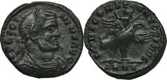 ANCIENT COINS Roman Imperial, Licinius I, Follis - RARERoman ImperialLicinius I (308-324), Follis 319, Arles mint Obverse: laurate, curaissed bust right IMP LICINIVS AVGReverse: Licinius holding scept