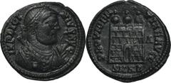 ANCIENT COINS Roman Imperial, Licinius I, FollisRoman Imperial Licinius I (308-324), Follis 310-313, Treveri mintObverse: laureate bust right, wearing imperial mantle, holding globe, sceptre and mappa