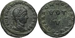 ANCIENT COINS Roman Imperial, Constantine II, Follis - RAREVery rare follis, commemorative 5th anniversary of the ruling Constantine II. R5 in the Roman Imperial Coinage catalogue. Roman ImperialConst