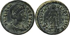 ANCIENT COINS Roman Imperial, Helena Augusta, Follis - RARERare follis of Helena, in the Roman Imperial Coinage catalog, rarity R3.Roman Imperial Helena Augusta (325-329, mother of Constantine), Folli