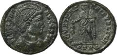 ANCIENT COINS Roman Imperial, Helena Augusta, FollisRoman Imperial Helena Augusta (325-329, mother of Constantine), Follis 326, Trier mintObverse: diademed and draped bust rightFL HELENA AVGVSTARevers