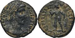 ANCIENT COINS Roman Imperial, Procopius, Follis - RAREEmperor Procopius reigned only eight months, his coins are very rare and extremely desirable. Roman ImperialProcopius (365-366), Follis, Nicomedia