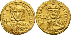 ANCIENT COINS Byzantine Empire, Leo III and Constantine V, SolidusByzantine Empire Leo III and Constantine V, AV Solidus (717-741), Solidus 735-740, Constantinople mintObverse: crowned facing bust of 