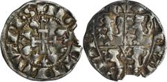 EUROPEAN MEDIEVAL Belgium, Duchy of Brabant, Jean III, SterlingChipped. Belgium, Duchy of Brabant, John III (1312-1355), Sterling (1/3 groat) Obverse: shield divided in 4 quadrants, with lionsDUX BRAB