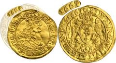 PREMIUM POLISH COINS AND MEDALS John II Casimir, Ducat Danzig 1667 DL - VERY RAREVery rare Danzig ducat of John II Casimir, minted towards the end of his reign. Rare, penultimate vintage of Jan Casimi