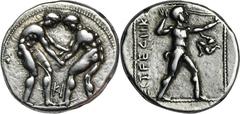 ANCIENT COINS Greece, Pamphylia, Aspendos, StaterFrom the David Redman Collection, collector's ticket included. Ex collection of a Southern Pathologist, Classical Numismatic Group, Electronic Auction 