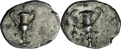 ANCIENT COINS Greece, Calabria, Tarentum, ObolObol minted in Tarentum - one of the most important poles in Calabria - between 280 and 228 BC.Ex. Collection of a Distinguished American Scholar formed b