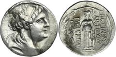 ANCIENT COINS Greece, Cappadocia, Ariarathes VI Epiphanes Philopator, TetradrachmGreece Cappadocia, Ariarathes VI Epiphanes Philopator (130-116 BC), Tetradrachm, uncertain mint in Cappadocia Obverse: 