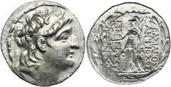 ANCIENT COINS Greece, Ariarathes VII Philomator, TetradrachmGreece Cappadocia, Ariarathes VII Philomator (107-103 BC), Tetradrachm 107/6-104/3 BC, uncertain mint in CappadociaObverse: diademed head ri
