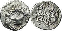 ANCIENT COINS Greece, Mysia, Pergamon, Cistophoric TetradrachmNicely preserved pergamon cystophore. The obverse is slightly off-centered, but fully legible.GreeceMysia, Pergamon, Cistophoric Tetradrac