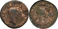 ANCIENT COINS Roman Provincial, Hispania, Romula, Augustus with Livia, AE - ex. AwianowiczVery interesting coin minted by Tiberius for the divine Augustus and Livia in the city of Romula.Coin from the