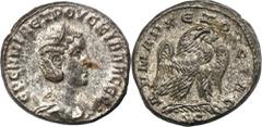 ANCIENT COINS Roman Provincial, Syria, Antioch, Herennia Etruscilla, Tetradrachm - RARERare tetradrachm of Herennia Etruscilla, wife of Trajan Decius. Only one specimen in RPC online. Specimen with pr