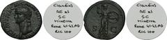 ANCIENT COINS Roman Imperial, Claudius, AsDuring the rule of the Julio-Claudian dynasty, large demand for lower denominations, i.e. bronze coins, was covered not only by the central mint in Rome, form