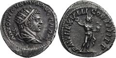 ANCIENT COINS Roman Imperial, Caracalla, AntoninianusA lovely coin in beautiful dark patina. Roman ImperialCaracalla (198-217), Antoninianus 215, Rome mint Obverse: radiate, draped bust rightANTONINVS