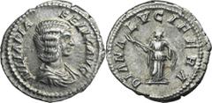 ANCIENT COINS Roman Imperial, Julia Domna, DenariusRoman Imperial Julia Domna (wife of Septimius Severus, 193-217), Denarius 211-217, Rome mint Obverse: draped bust right IVLIA PIA FELIX AVG Reverse: 