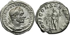 ANCIENT COINS Roman Imperial, Macrinus, DenariusRoman Imperial Macrinus (217-218), Denarius 217-218, Rome mint Obverse: laureate and cuirassed bust right IMP C M OPEL SAV MACRINVS AVG Reverse: Jupiter