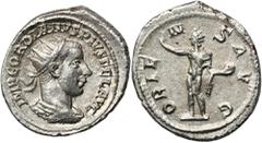 ANCIENT COINS Roman Imperial, Gordian III, AntoninianusWell preserved Antoninianus of Gordian III, minted in Antioch, reffering to eastern provinces of Roman Empire. Roman ImperialGordian III (238-244