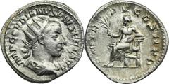 ANCIENT COINS Roman Imperial, Gordian III, AntoninianusRoman ImperialGordian III (238-244), Antoninianus 241-243, Rome mint Obverse: radiate, draped and cuirassed bust rightIMP GORDIANVS PIVS FEL AVGR