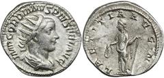 ANCIENT COINS Roman Imperial, Gordian III, AntoninianusRoman ImperialGordian III (238-244), Antoninianus 239, Rome mint Obverse: radiate, draped and cuirassed bust rightIMP GORDIANVS PIVS FEL AVG Reve