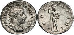 ANCIENT COINS Roman Imperial, Gordian III, AntoninianusRoman ImperialGordian III (238-244), Antoninianus 241-243, Rome mint Obverse: radiate, draped and cuirassed bust rightIMP GORDIANVS PIVS FEL AVGR