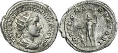 ANCIENT COINS Roman Imperial, Gordian III, AntoninianusRoman ImperialGordian III (238-244), Antoninianus 238-239, Rome mint Obverse: radiate, draped and cuirassed bust rightIMP CAES M ANT GORDIANVS AV