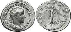 ANCIENT COINS Roman Imperial, Gordian III, AntoninianusRoman ImperialGordian III (238-244), Antoninianus 238-239, Rzym mint Obverse: radiate, draped and cuirassed bust rightIMP CAES M ANT GORDIANVS AV