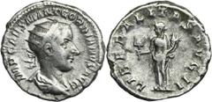 ANCIENT COINS Roman Imperial, Gordian III, AntoninianusRoman ImperialGordian III (238-244), Antoninianus 240, Rome mint Obverse: radiate, draped and cuirassed bust rightIMP CAES M ANT GORDIANVS AVGRev