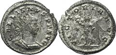 ANCIENT COINS Roman Imperial, Gallienus, AntoninianusVery nice specimen with preserved almost full silvering.Roman Imperial Gallienus (253-268), Antoninianus 260-268, Asian mintObverse: radiate, cuira