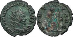ANCIENT COINS Roman Imperial, Quintillus, AntoninianusRare antoninian of Emperor Quintillus, who reigned after the death of his brother Claudius, according to various sources, several days or about tw