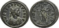 ANCIENT COINS Roman Imperial, Probus, AntoninianusRoman Imperial Probus (276–282), Antoninianus, Ticinum mint Obverse: radiate and cuirassed bust right IMP C PROBVS P F AVG Reverse: Fides standing lef