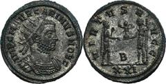 ANCIENT COINS Roman Imperial, Carinus, AntoninianusRoman Imperial Carinus (282-285), Antoninianus 282-283, Antioch mintObverse: radiate and cuirassed bust rightIMP C M AVR CARINVS NOB C Reverse: Emper