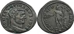 ANCIENT COINS Roman Imperial, Constantius I Chlorus, FollisRoman Imperial Constantius I Chlorus (305-306), Follis 299, Rome mintObverse: laureate head rightCONSTANTIVS NOB CAESReverse: Genius standing