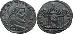 ANCIENT COINS Roman Imperial, Maxentius, FollisRoman ImperialMaxentius (306-312), Follis 308-310, Ticinum mintObverse: laureate head rightIMP MAXENTIVS PF AVG Reverse: Roma seated front, head left, wi