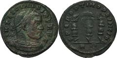 ANCIENT COINS Roman Imperial, Licinius I, FollisRoman Imperial Licinius I (308-324), Follis 313, Rome mintObverse: laureate, curaissed bust right IMP LICINIVS P F AVGReverse: three standards surmounte
