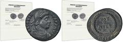 ANCIENT COINS Roman Imperial, Jovian, Follis - ex. HendinCoin from the collection of an extremely famous person, David Hendin, the author of, among others, development of biblical coins 'Guide to Bibl