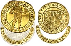 PREMIUM POLISH COINS AND MEDALS Silesia, City of Breslau, Maximilian II, Ducat Breslau 1573 - VERY RARE, ILUSTRATEDVery rare and beautiful municipal issue of a ducat of the city of Breslau.Coin illust