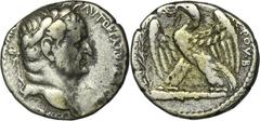ANCIENT COINS Roman Provincial, Syria, Seleucis and Pieria, Vespasian, TetradrachmRoman ProvincialSyria, Seleucis and PieriaVespasian (69–79), Tetradrachm, Antioch mint Obverse: laureate bust of Vespa