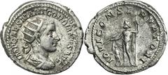 ANCIENT COINS Roman Imperial, Gordian III, AntoninianusRoman ImperialGordian III (238-244), Antoninianus 238-239, Rome mint Obverse: radiate, draped and cuirassed bust rightIMP CAES M ANT GORDIANVS AV