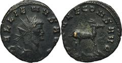 ANCIENT COINS Roman Imperial, Gallienus, AntoninianusRoman Imperial Gallienus (253-268), Antoninianus 26-268, Rome mintObverse: radiate head right GALLIENVS AVGReverse: antelope walking right DIANAE C