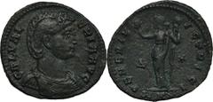 ANCIENT COINS Roman Imperial, Galeria Valeria, FollisRoman ImperialGaleria Valeria (293-311), Follis 308-309, Cyzicus mintObverse: diademed and draped bust right GAL VALERIA AVG Reverse: Venus standin