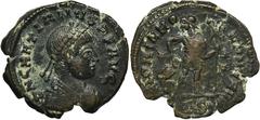 ANCIENT COINS Roman Imperial, Gratian, FollisRoman ImperialGratian (367-383), Follis 367-375, Thessalonica mintObverse: pearl diademed, draped, cuirassed bust rightD N GRATIANVS P F AVGReverse: empero
