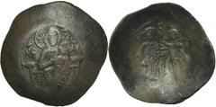 ANCIENT COINS Byzantine Empire, Manuel I Komnen, TrachyByzantine EmpireManuel I Comnenus (1143-1180), Trachy 1143-1180, Constantinople mintObverse: Christ Pantokrator seated facing, IC-XC across field