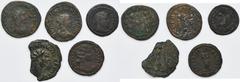 ANCIENT COINS Set, Roman Imperial, Antoniniani and follis (5 pcs.)Set of three Roman Imperial Antoniniani of Carinus, Numerian, Carausius and folles of Constanius Chlorus and Fausta. Zestaw trzech szt
