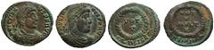 ANCIENT COINS Set, Roman Imperial, Follis (2 pcs.)Set of two coins of Roman Empire. Two folles of Jovian. Zestaw dwóch monet z okresu Cesarstwa Rzymskiego. Dwa follisy cesarza Jowiana.