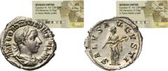 PREMIUM ANCIENT AND WORLD COINS Roman Imperial, Gordian III, DenariusCoin taken from the NGC slab with MS grade. Roman Imperial Gordian III (238-244), Denarius 241, Rome mint Obverse: bust of the empe