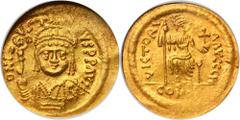 PREMIUM ANCIENT AND WORLD COINS Byzantine Empire, Justin II, Solidus - GCN AU50Coin graded GCN with AU50 grade.Byzantine Empire Justin II (565–578), Solidus, Constantinople mint Obverse: helmeted and 